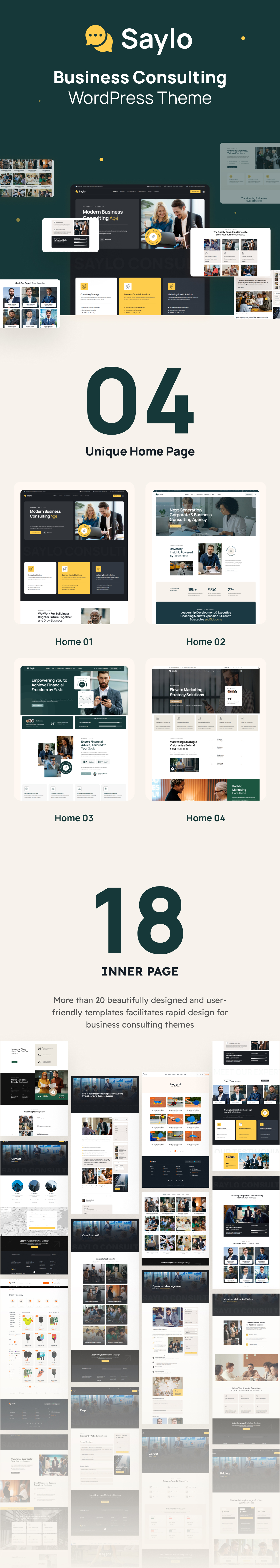 Saylo - Business Consulting WordPress Theme