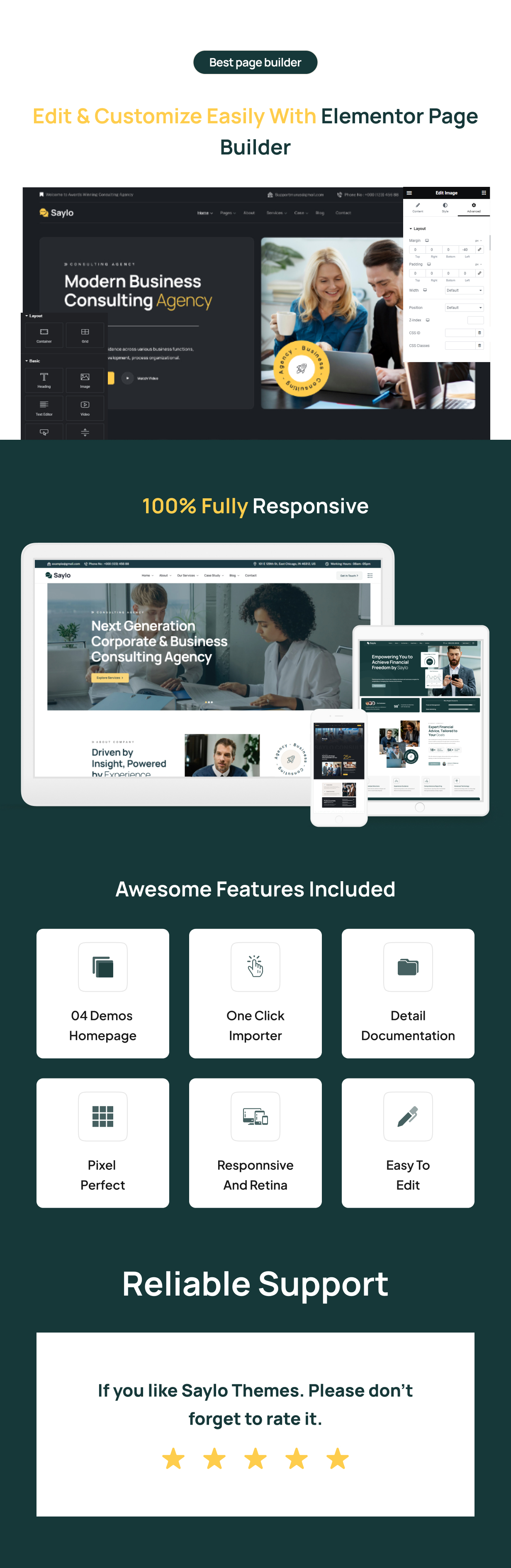 Saylo - Business Consulting WordPress Theme