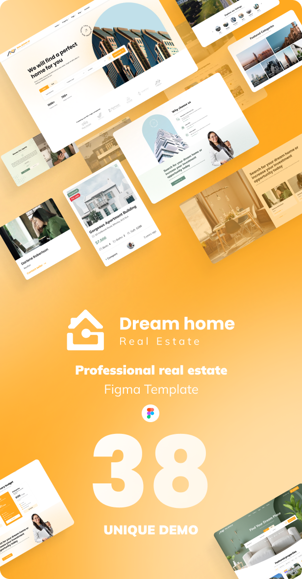 DreamHome - Real Estate Figma Template - 1