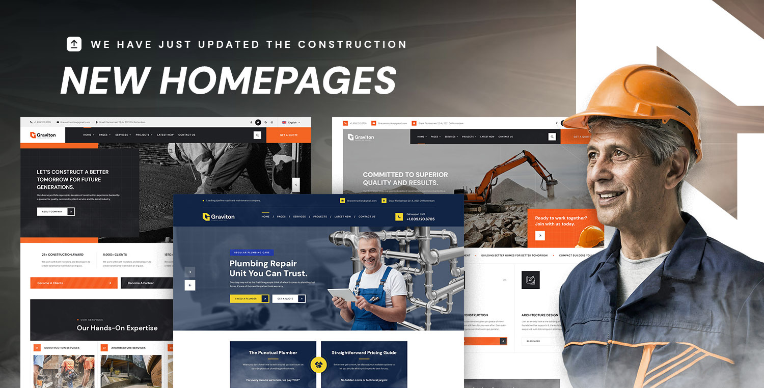 Graviton - Construction HTML Template - 1