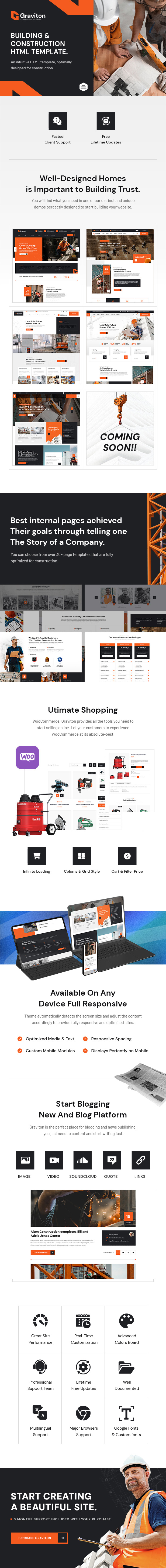 Graviton - Construction HTML Template - 1