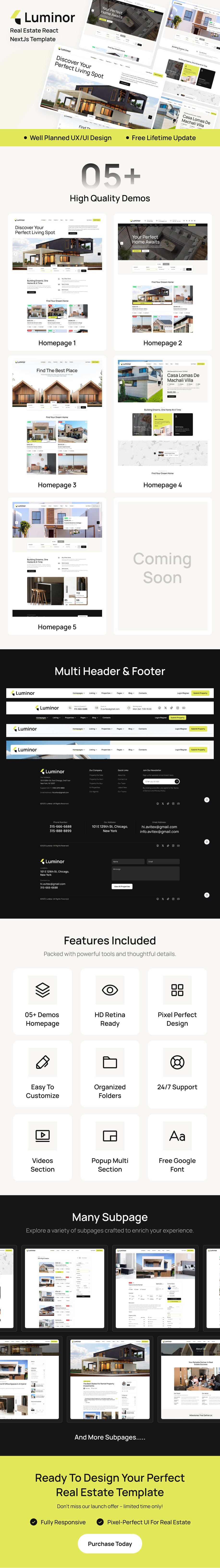 Luminor - Real Estate NextJs Template - 1