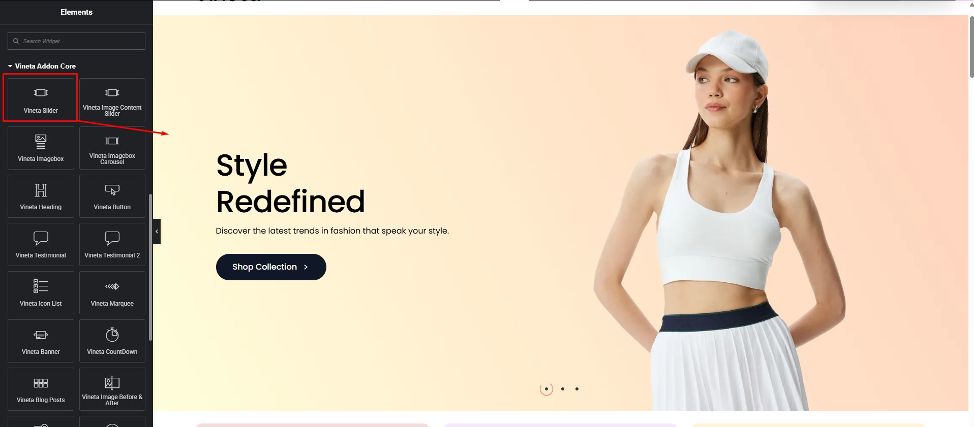 Vineta Slider