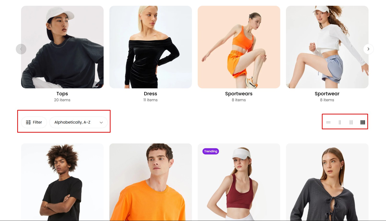 Catalog Toolbar