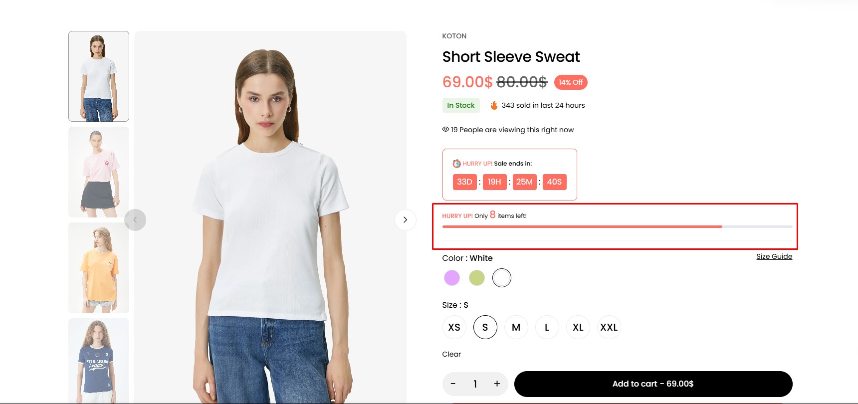 Progress Sale